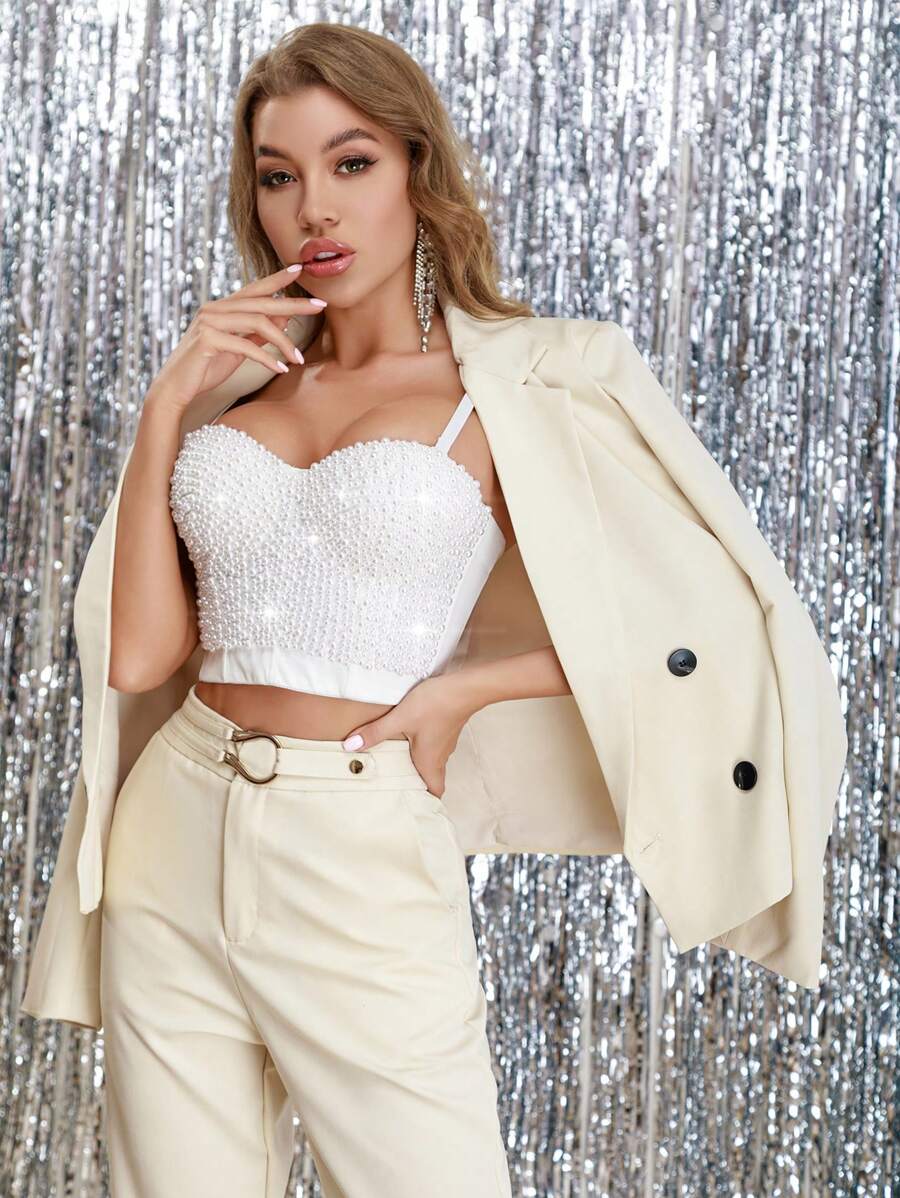 Top cropped  Pérola Lux