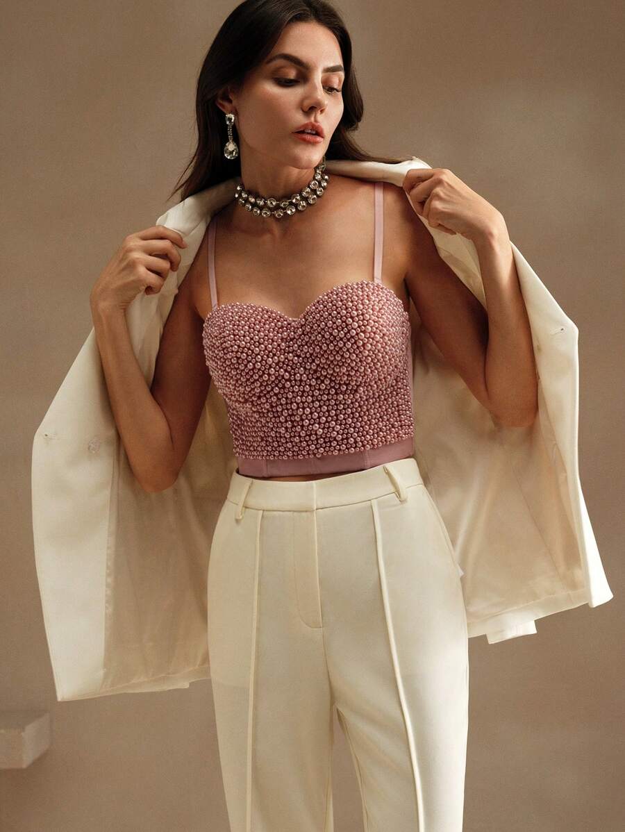 Top cropped  Pérola Lux