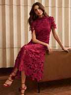 Vestido Bordô Encanto