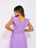 Conjunto  Cropped e Saia Alfaiataria Marrant