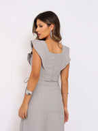 Conjunto  Cropped e Saia Alfaiataria Marrant