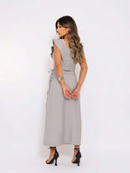 Conjunto  Cropped e Saia Alfaiataria Marrant