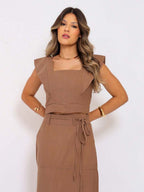 Conjunto  Cropped e Saia Alfaiataria Marrant