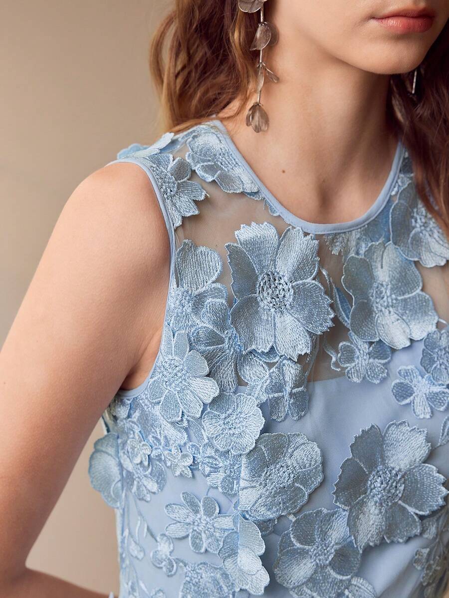 Vestido Floral Contorno