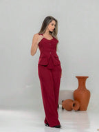 Conjunto de colete e calça Pantalona