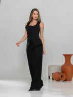 Conjunto de colete e calça Pantalona