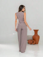 Conjunto de colete e calça Pantalona