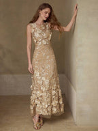 Vestido Floral Contorno