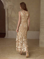 Vestido Floral Contorno