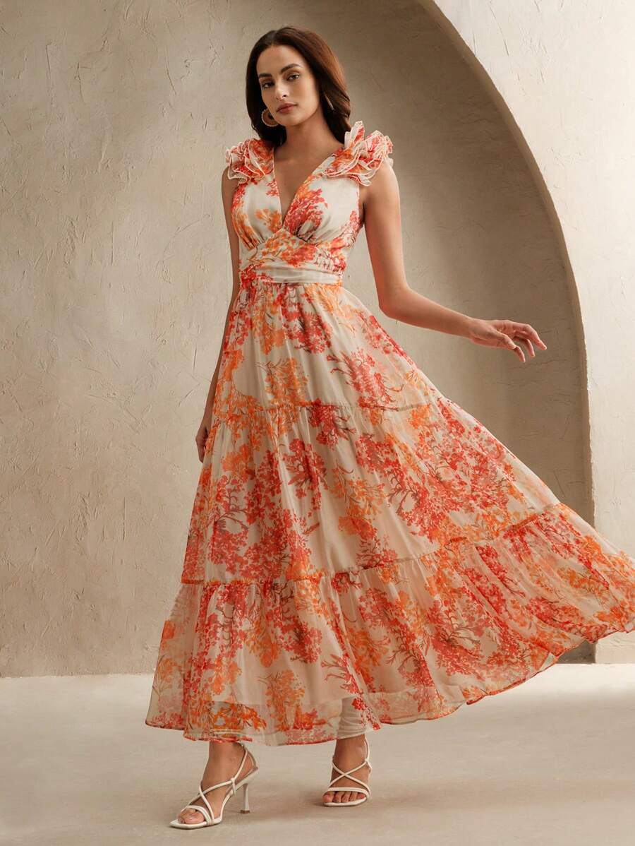 Vestido Folha Vintage