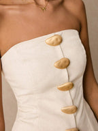 Conjunto Chic – 2 Peças com Top Bandeau e Mini Saia