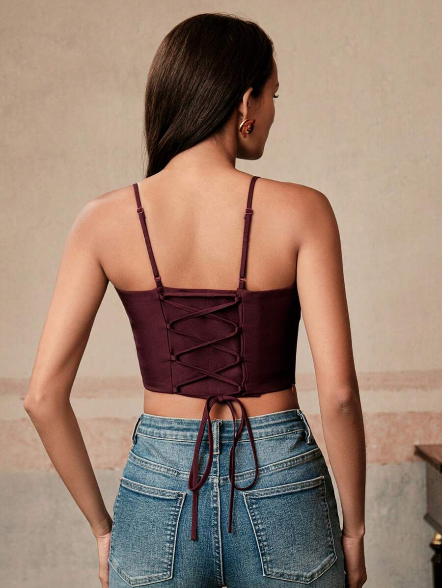 Regata Feminina Elegante Assimétrica com Alças Finas