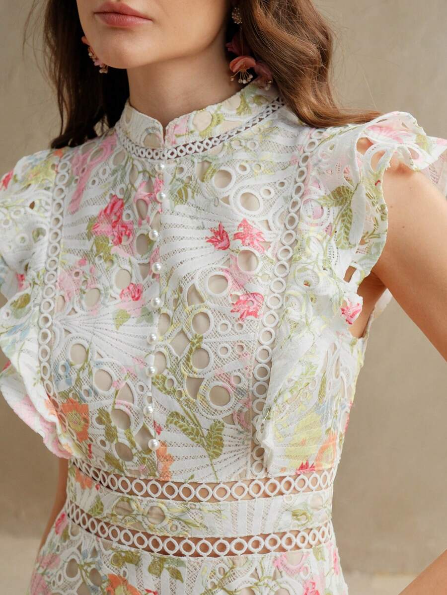 Vestido Rosé Floral