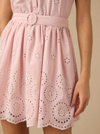 Vestido Casual Curto  Romântico de Primavera