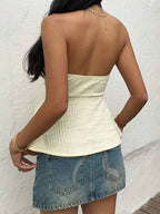 Cropped Tomara que Caia com Cordão Trançado