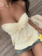 Cropped Tomara que Caia com Cordão Trançado