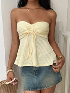 Cropped Tomara que Caia com Cordão Trançado