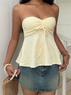 Cropped Tomara que Caia com Cordão Trançado