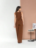 Conjunto de colete e calça Pantalona