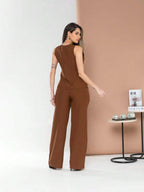 Conjunto de colete e calça Pantalona