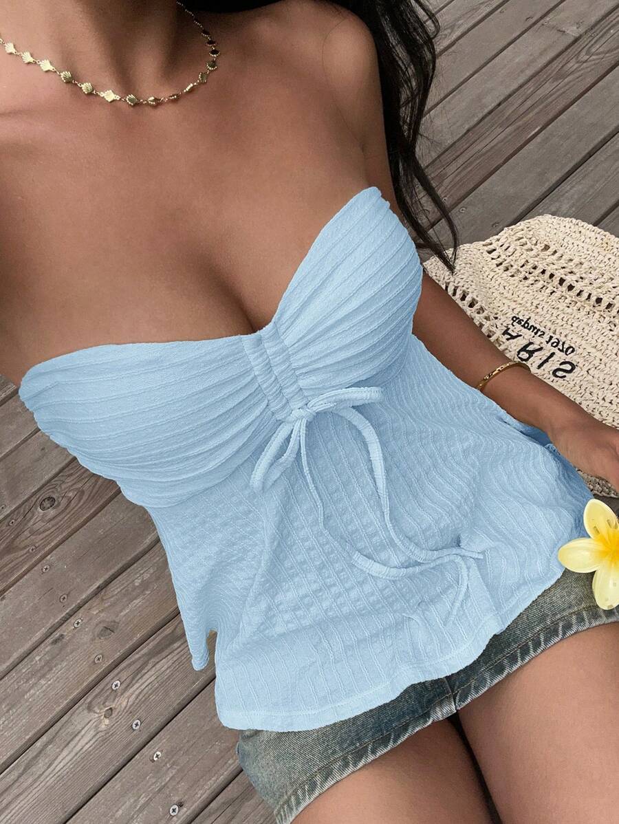 Cropped Tomara que Caia com Cordão Trançado