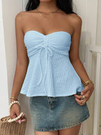 Cropped Tomara que Caia com Cordão Trançado