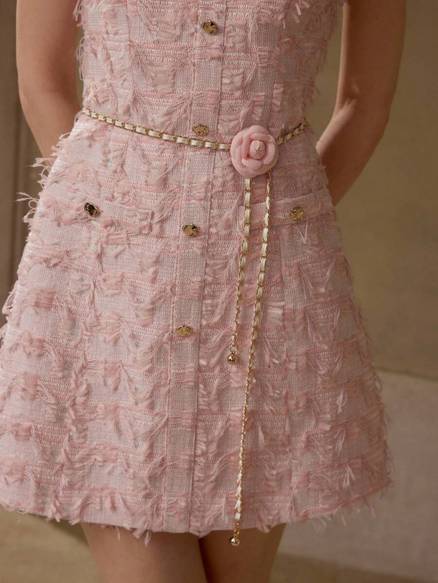 Vestido Mini Premium com Botões e Cinto