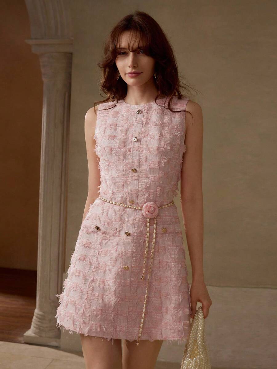 Vestido Mini Premium com Botões e Cinto