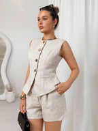 Conjunto Véra 2 Peças com Colete Metálico