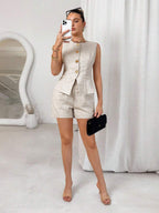 Conjunto Véra 2 Peças com Colete Metálico