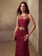 Vestido Floral Contorno