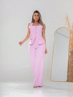 Conjunto de colete e calça Pantalona