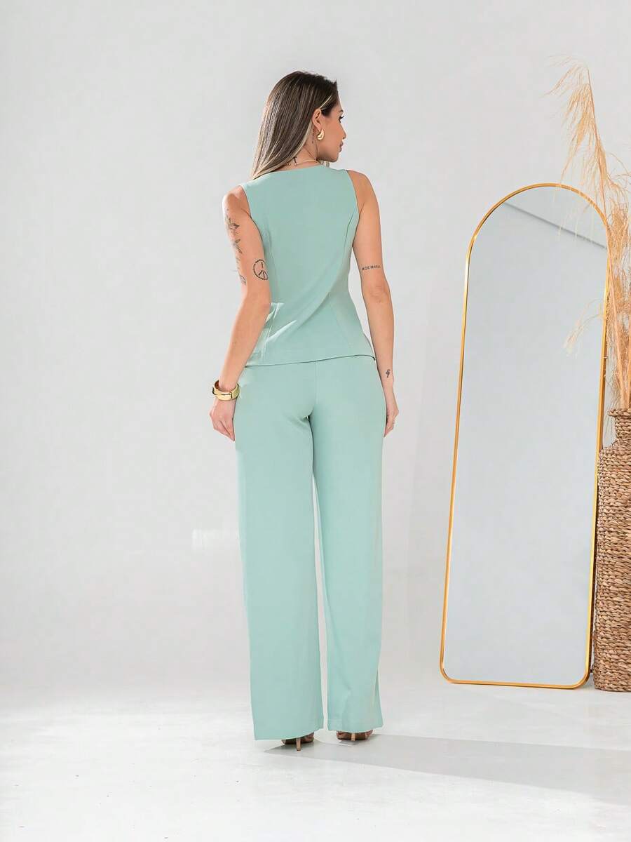 Conjunto de colete e calça Pantalona