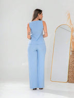 Conjunto de colete e calça Pantalona