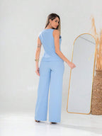 Conjunto de colete e calça Pantalona