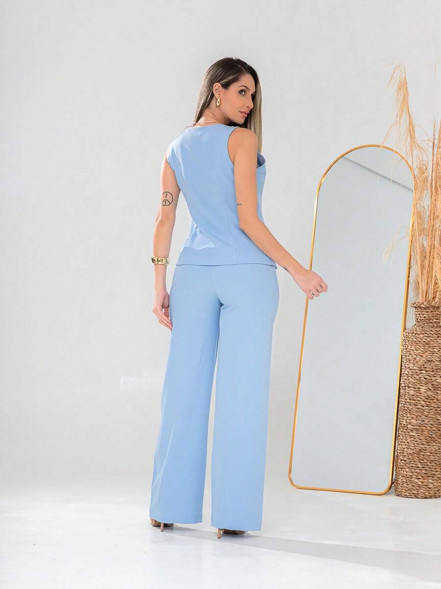 Conjunto de colete e calça Pantalona