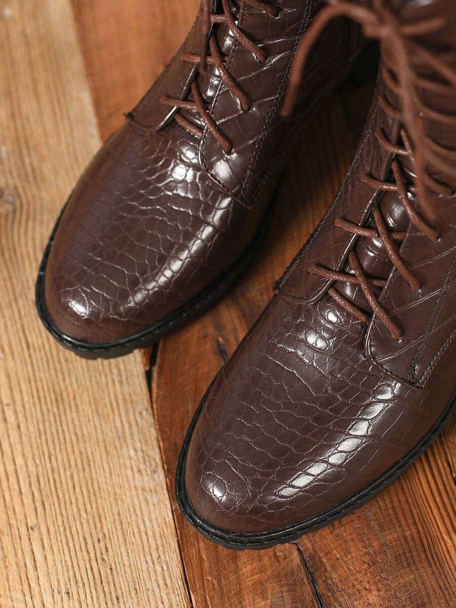 Botas de Cano Médio com Salto Grosso - Estilo Ocidental