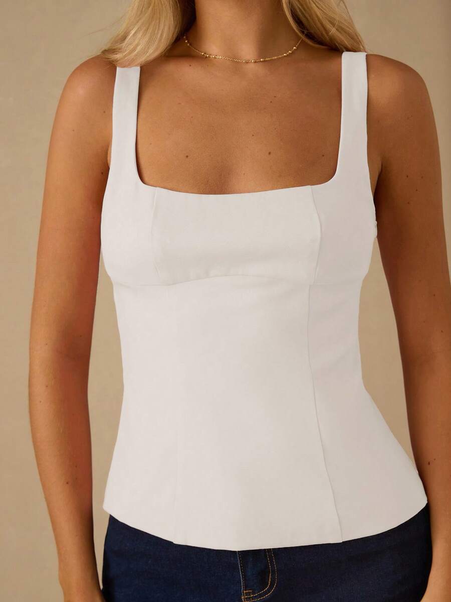 Top Regata Feminina de Veludo com Brilho e Laço nas Costas