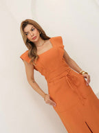 Conjunto  Cropped e Saia Alfaiataria Marrant