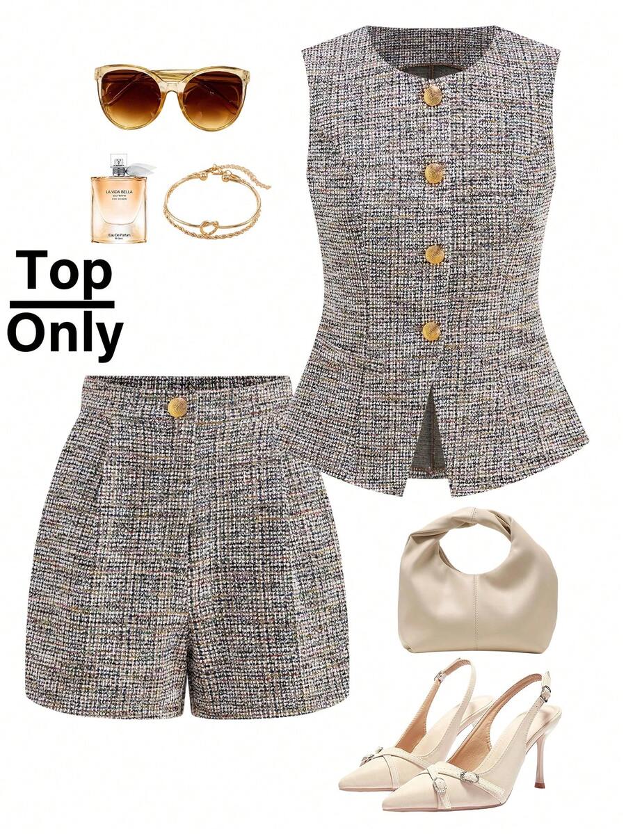 Conjunto Véra 2 Peças com Colete Metálico