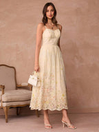Vestido Slip Floral Damasco Elegance