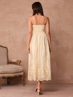 Vestido Slip Floral Damasco Elegance