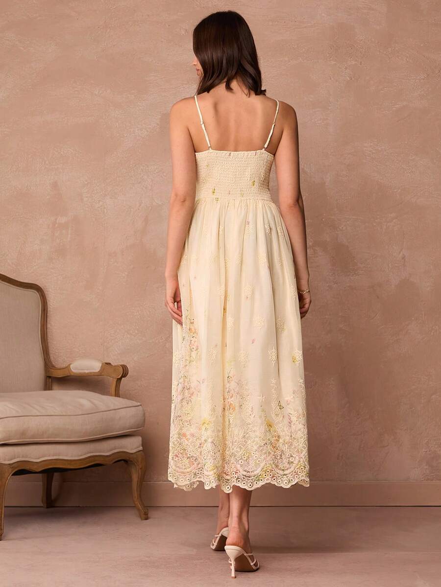 Vestido Slip Floral Damasco Elegance