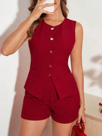 Conjunto Véra 2 Peças com Colete Metálico