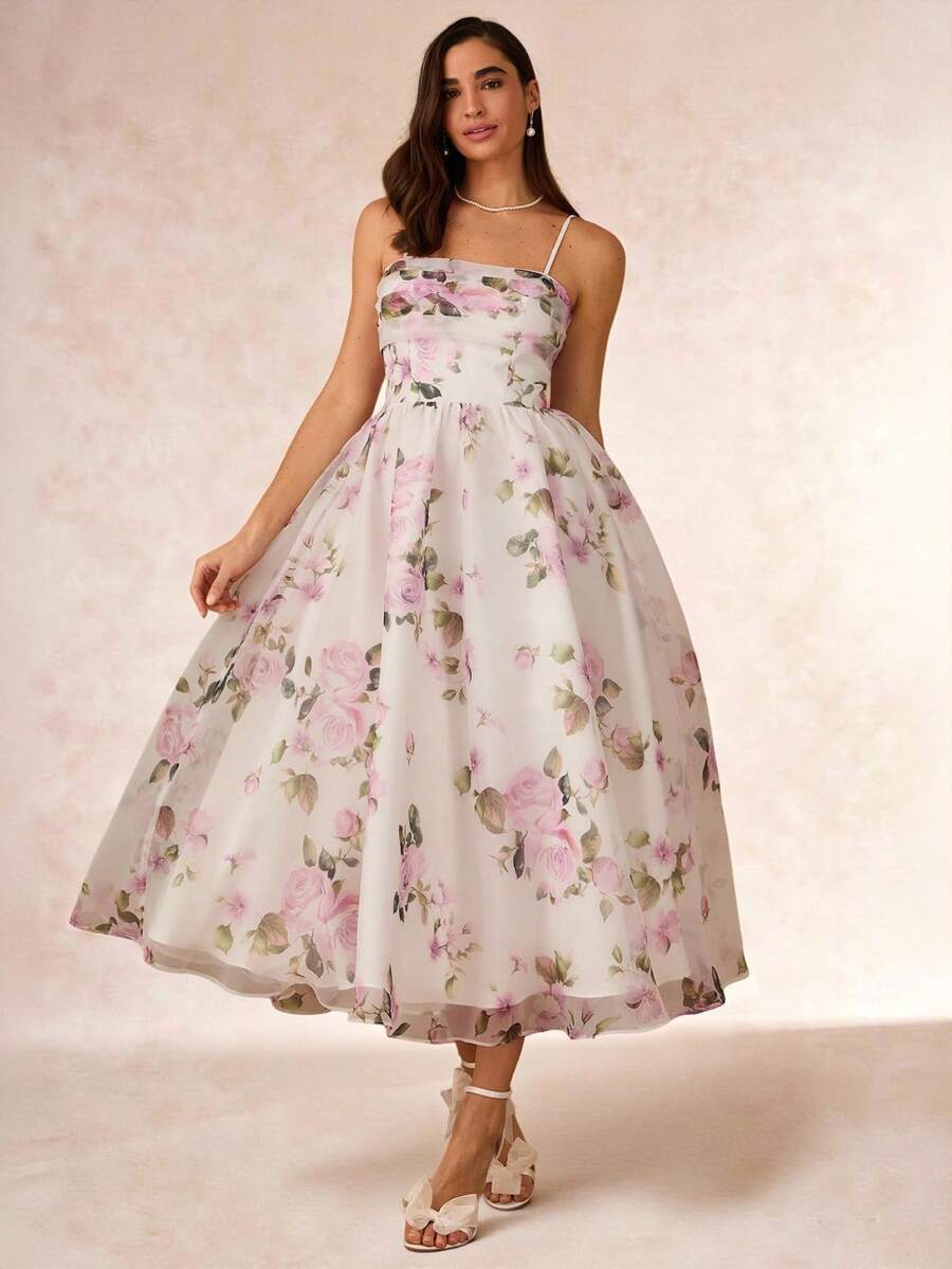 Vestido Midi Floral Aurora
