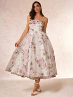 Vestido Midi Floral Aurora