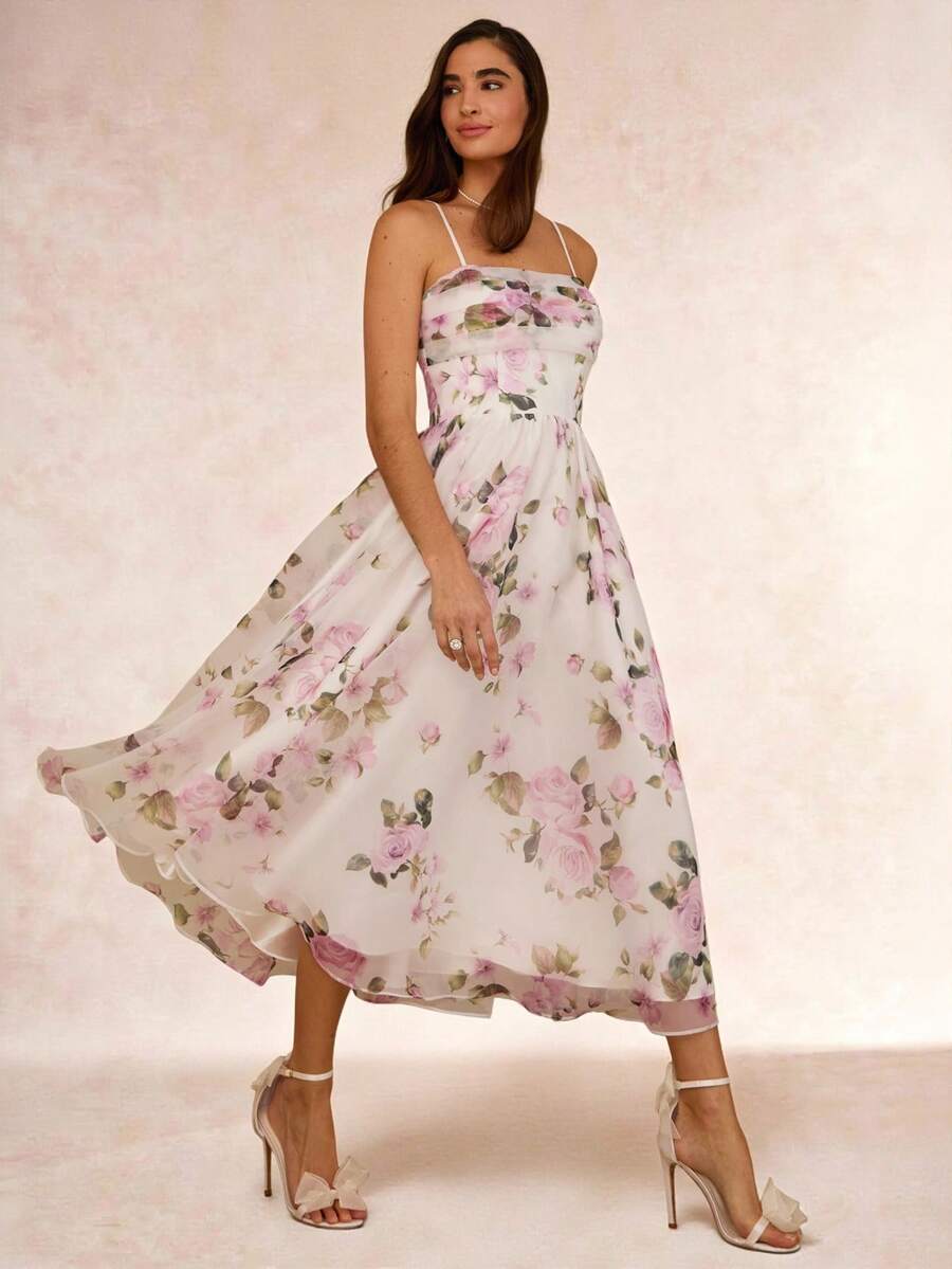 Vestido Midi Floral Aurora