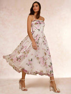 Vestido Midi Floral Aurora