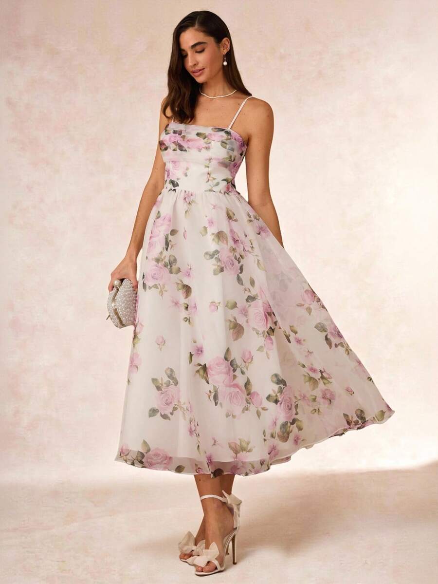 Vestido Midi Floral Aurora