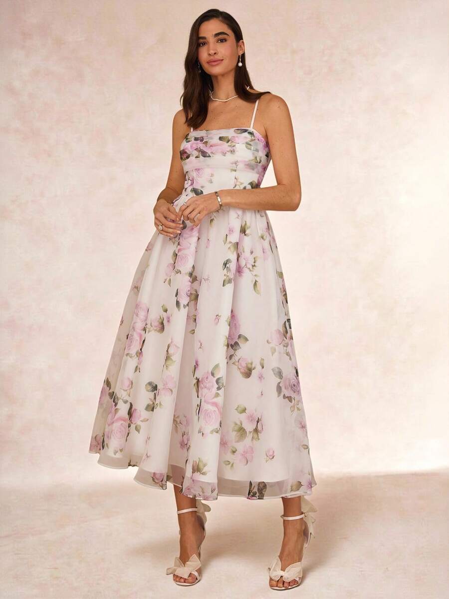 Vestido Midi Floral Aurora